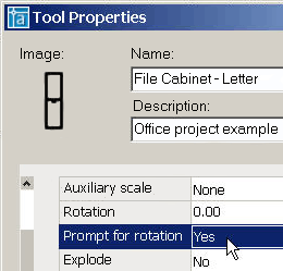 Tool Properties Dialogue Box