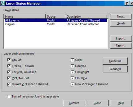 Layer States Manager