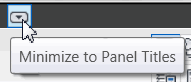 Minimize to Panel Titles