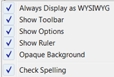 Always display as WYSIWYG