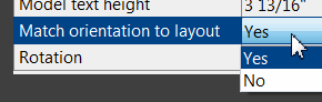 Match orientation to layout