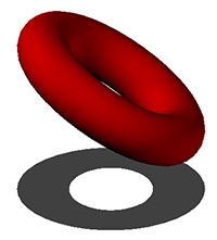 Torus with ground shadow