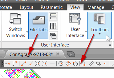 File Tabs and Toolbars