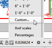 Scale menu