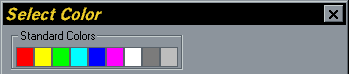Select Color Dialogue Box